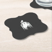 Halloween-Raben-Grabstein-Silhouette-Design Untersetzer (angewinkelt)