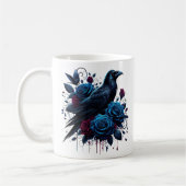 Halloween-Raben-Kaffeetasse Kaffeetasse (Links)