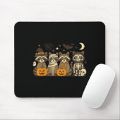 Halloween Raccoon Costumes Ghost Witch Mummy Men W Mousepad (Mit Mouse)