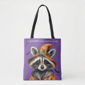 Halloween Raccoon Custom Tasche (Vorderseite)