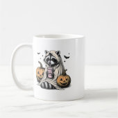 Halloween Raccoon Ghost Kaffeetasse (Links)