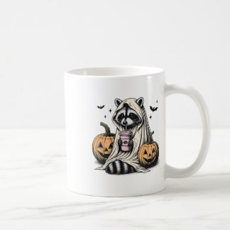 Halloween Raccoon Ghost Kaffeetasse