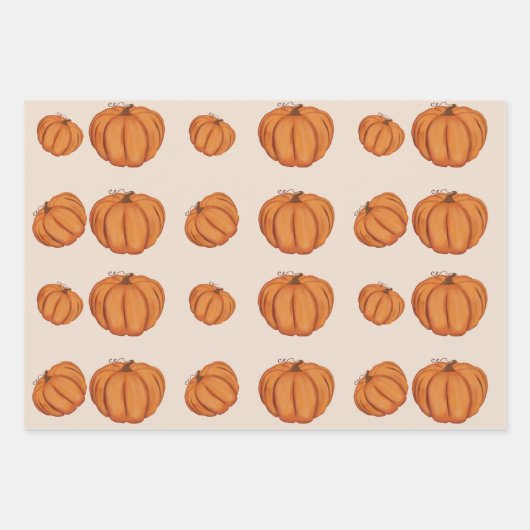 Halloween Raccoon mit Schädel und Kürbis Geschenkpapier Set (Vorderseite 2)