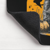 Halloween Raccoon Trick oder Mülleimer Retro Racco Mousepad (Ecke)