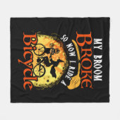 Halloween Radfahrer 102 Fahrrad Fleecedecke (Vorderseite (Horizontal))