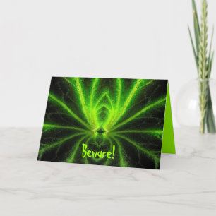 Halloween Radioactive Spider Karte