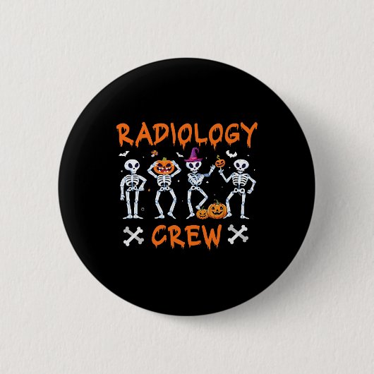 Halloween Radiology Herbst Krass Tech Röntgentest Button (Vorderseite)