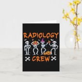 Halloween Radiology Herbst Krass Tech Röntgentest  Karte (Gelbe Blume)