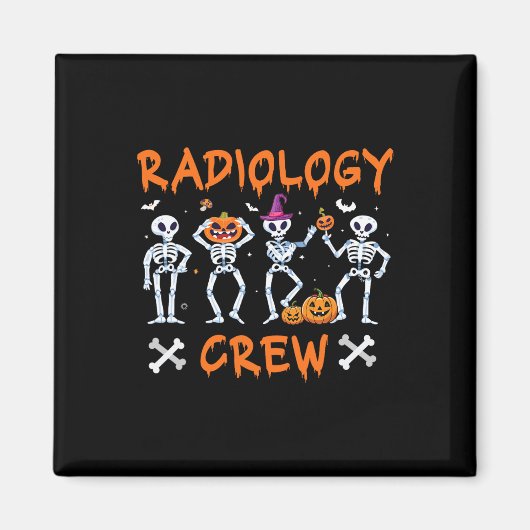 Halloween Radiology Herbst Krass Tech Röntgentest  Magnet (Vorne)