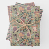 Halloween Rag Doll Zombies Packpapier (2) Geschenkpapier Set (Beispiel)