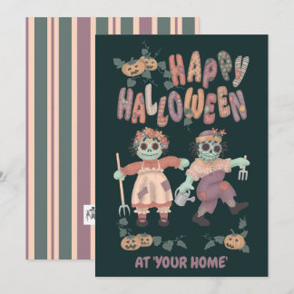 Halloween-Ragdoll-Zombies (1) - Grußkarte Feiertagskarte