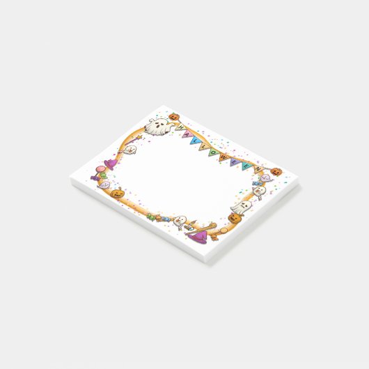 Halloween-Rahmen Post-it Klebezettel (angewinkelt)