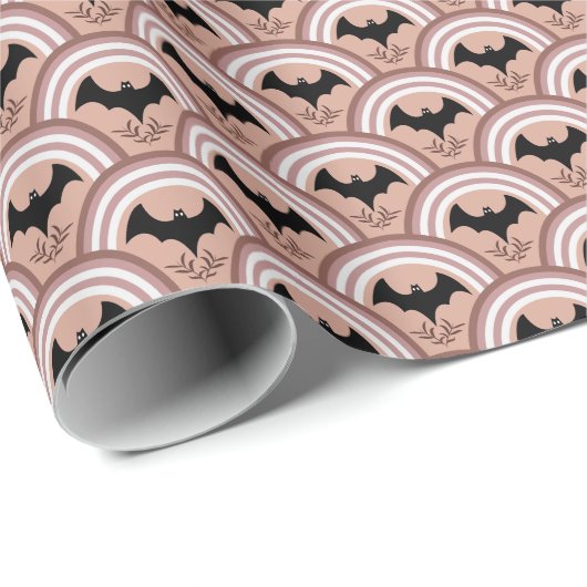 Halloween Rainbow Geschenkpapier (Rolleneckpunkt)