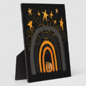 Halloween Rainbow | Kürbis, Wirbel und Sterne Fotoplatte (Seite)