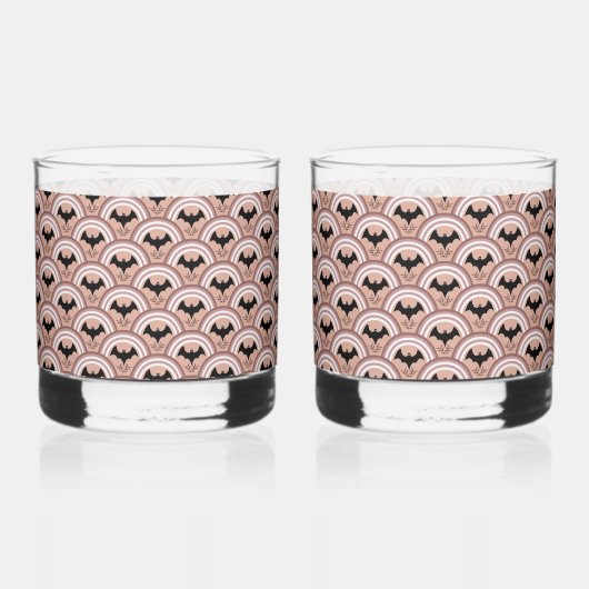 Halloween Rainbow Whiskyglas (Rückseite)