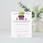 Halloween rät das Baby Food Dusche Spiel (Stehend Vorderseite)