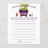 Halloween rät das Baby Food Dusche Spiel (Vorderseite)