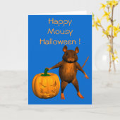 Halloween-Rat Karte (Gelbe Blume)