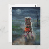 Halloween Rat Kürkin-Nachtmoon Postkarte (Vorne/Hinten)
