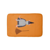 Halloween Rat und Broom Badematte (Vorderseite)