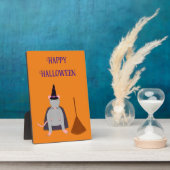 Halloween Rat und Broom Custom Fotoplatte (Seite)