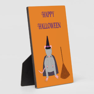 Halloween Rat und Broom Custom Fotoplatte