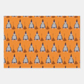 Halloween Rat und Broom Custom Geschenkpapier Set (Vorderseite 3)