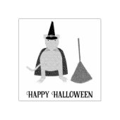 Halloween Rat und Broom Custom Gummistempel (Prägung)
