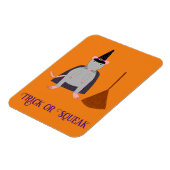 Halloween Rat und Broom Custom Magnet (Linke Seite)
