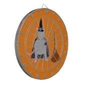 Halloween Rat und Broom Dartscheibe (Vorderseite Links)