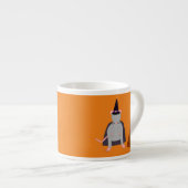 Halloween Rat und Broom Espressotasse (Vorderseite Rechts)