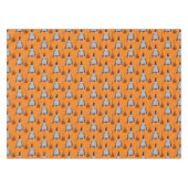 Halloween Rat und Broom Gemustert Tischdecke (Vorderseite (Horizontal))