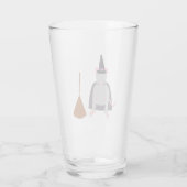 Halloween Rat und Broom Glas (Rückseite)