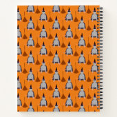 Halloween Rat und Broom Individuelle Name Notizblock (Rückseite)