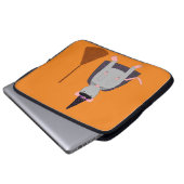 Halloween Rat und Broom Laptopschutzhülle (Vorne Knopf)