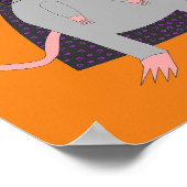 Halloween Rat und Broom Poster (Ecke)