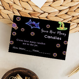 Halloween rät, wie viele Spielekarte Begleitkarte