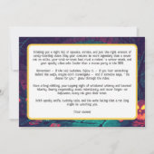 Halloween Ratchelor's Ball Card Einladung (Rückseite)