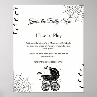 Halloween-Ratespiel für die Bauchgröße - Baby Show Poster
