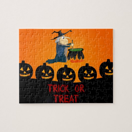 Halloween-Rätsel Puzzle (Horizontal)