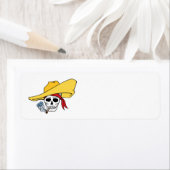 Halloween-Rauchskull mit Bandana-Cartoon (Insitu)