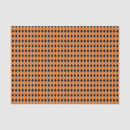 Halloween Raute - Black & Orange Diamonds Seidenpapier
