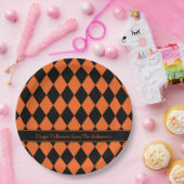 Halloween-Raute ~ personalisiert Pappteller (Party)