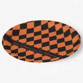 Halloween-Raute ~ personalisiert Pappteller (Schrägansicht)