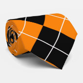 Halloween-Raute - Schwarz-, weißer und Krawatte (Gerollt)