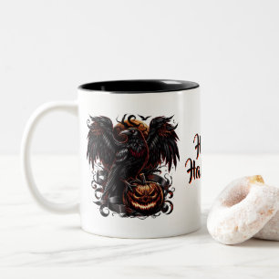 Halloween Raven Coffee Tasse
