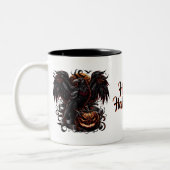 Halloween Raven Coffee Tasse (Links)