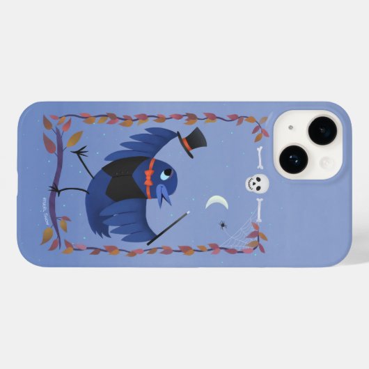 Halloween Raven Crow Moon Magie Case-Mate iPhone Hülle (Rückseite (Horizontal))