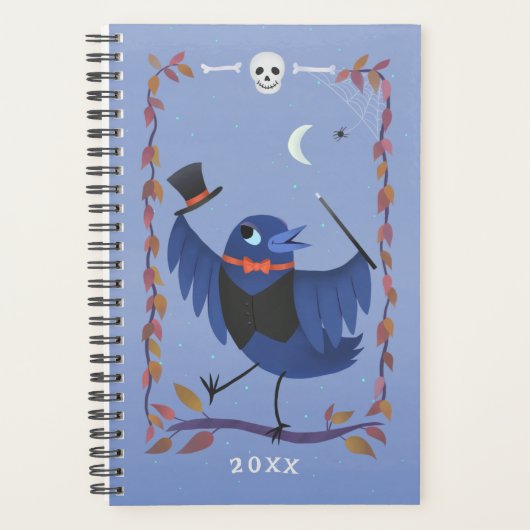 Halloween Raven Crow Moon Magie Planer (Vorderseite)