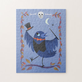 Halloween Raven Crow Moon Magie Puzzle
